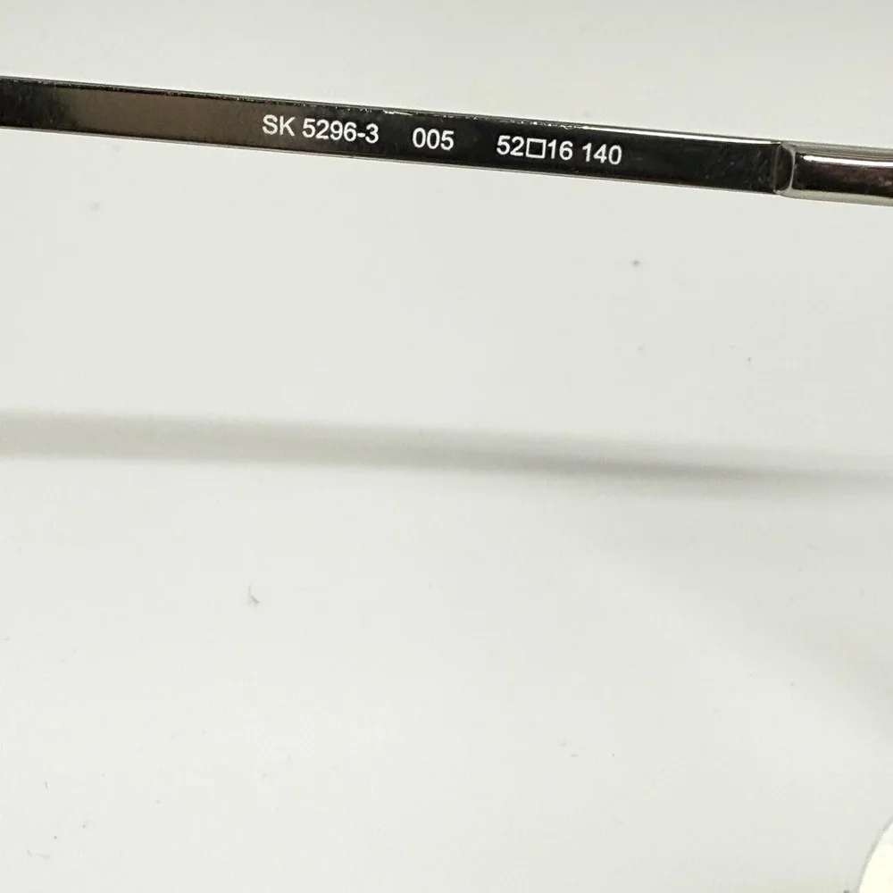 Swarovski SK 5296-3 005 Cat Eye Eyeglasses Black Silver Crystal 52-16-140